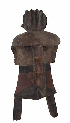 Rare Mask Crested Igbo African Ibo 48 CM Nigeria Art Tribale Customary Law 17254 2