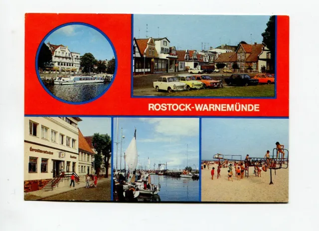 uralte AK Rostock-Warnemünde verschiedene Ansichten 1988 //33
