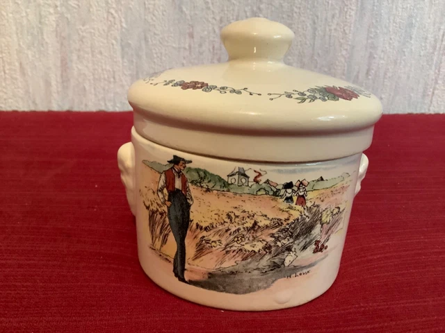 Cache pot en faïence Fin XIXème Début XXème