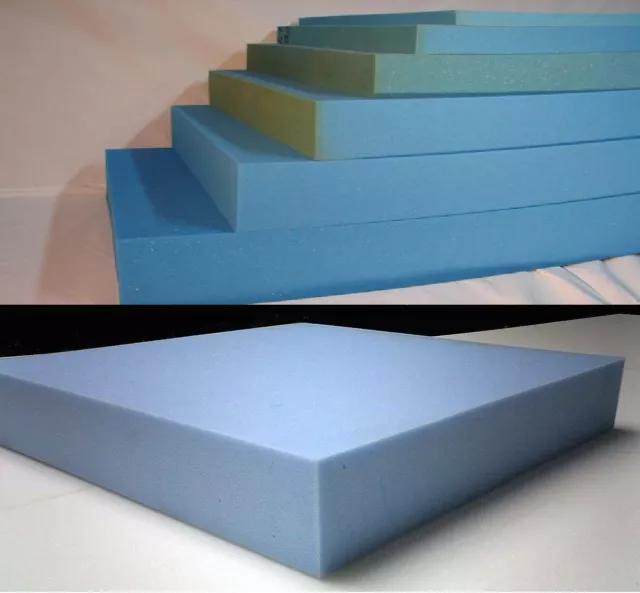 HIGH-DENSITY UPHOLSTERY FOAM - CUT TO ANY SIZE- FOR CUSHIONS, SOFAS, & BEDS