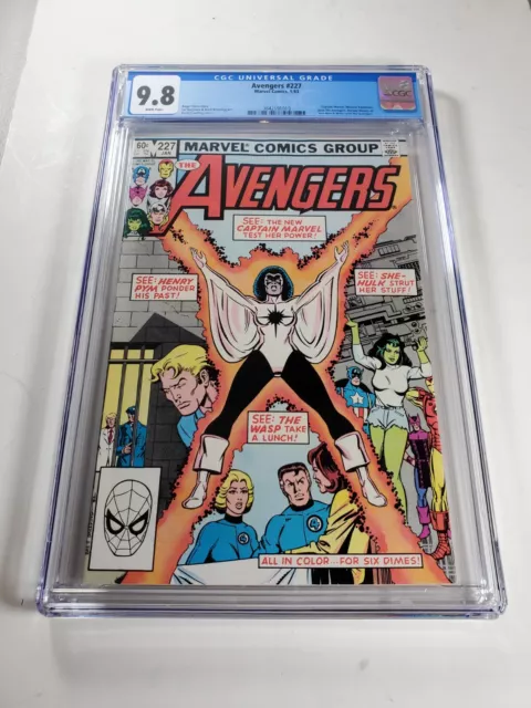 Avengers #227 Cgc 9.8 1983 *Monica Rambeau Capt Marvel Joins The Avengers*