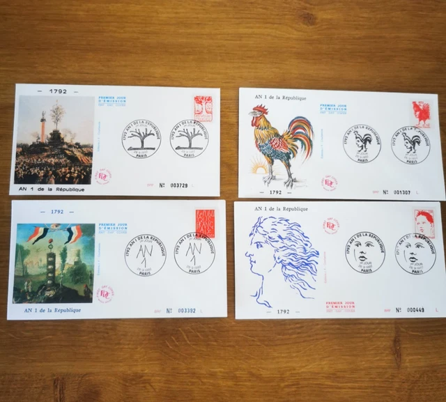 Révolution Française - - 3 FDC BICENTENAIRE DE LA RÉVOLUTION FRANCAISE