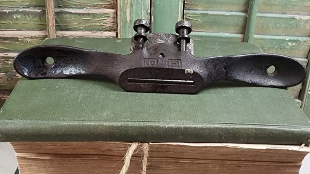 Vintage Stanley No 151 Antique Adjustable Flat Soled Spokeshave Made In USA