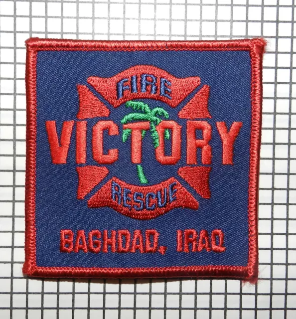 Ärmelabzeichen Patch Feuerwehr US-Army Baghdad Irak OIF Version 2