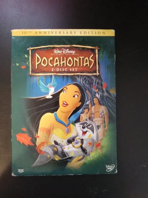 Walt Disney Pocahontas 10th Anniversary Edition DVD 2-Disc Set Super Shape