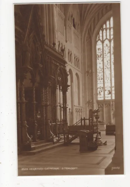 Hereford Cathedral, S. Transept Judges 3559 Postcard, A992