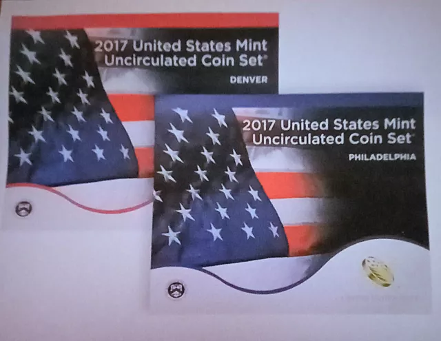 2017 U.S. Mint Uncirculated Coin Set, with COA--Unopened Original Mint Packaging