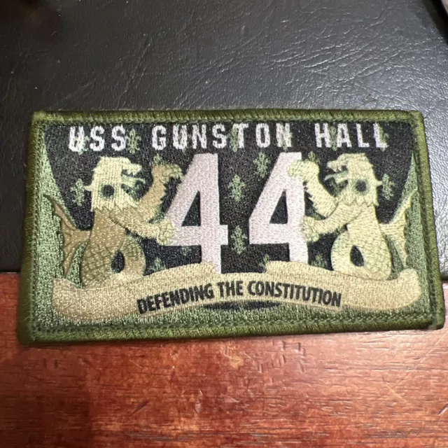 Rare US NAVY USS GUNSTON HALL 44 Defending The Constitution PATCH