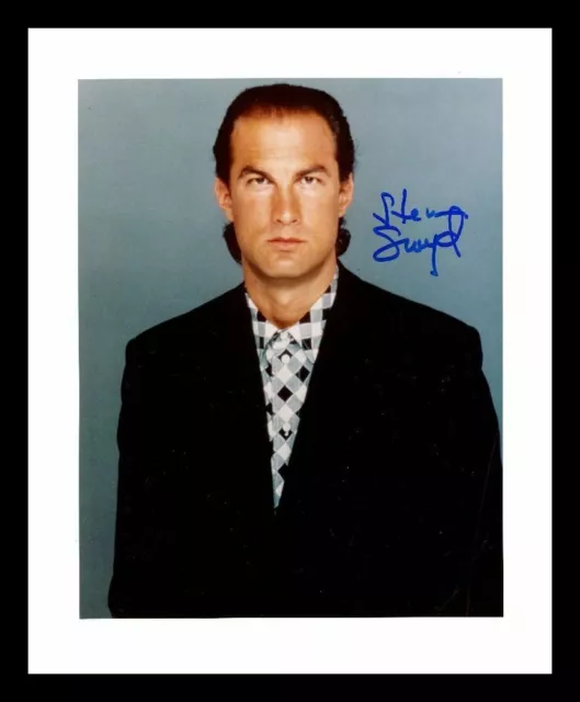 Steven Seagal Autograph Signed & Framed Photo 1