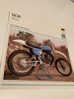 Carte moto Hercules Wankel Sachs W2000 1973 collection atlas motorcycle 
