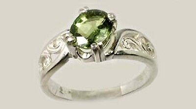 Green Sapphire Ring 1½ct Antique 19thC Miracle Gem British Confessor St. Edward