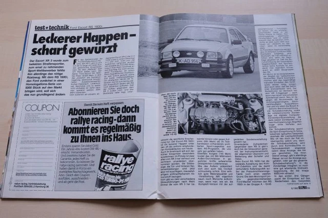 Rallye Racing 2650) Ford Escort RS 1600i mit 115PS im TEST auf 3 Seiten