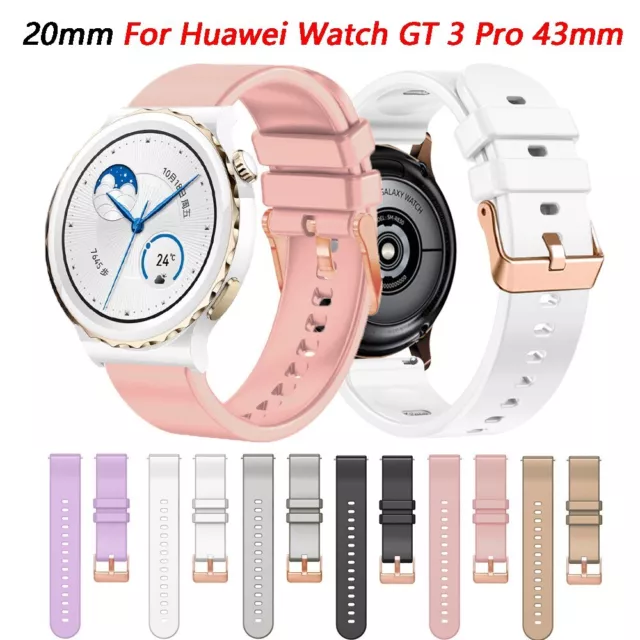 Watch Strap For Huawei Watch GT3 GT2 2 42mm GT 3 Pro 43mm Silicone Sport Band 20