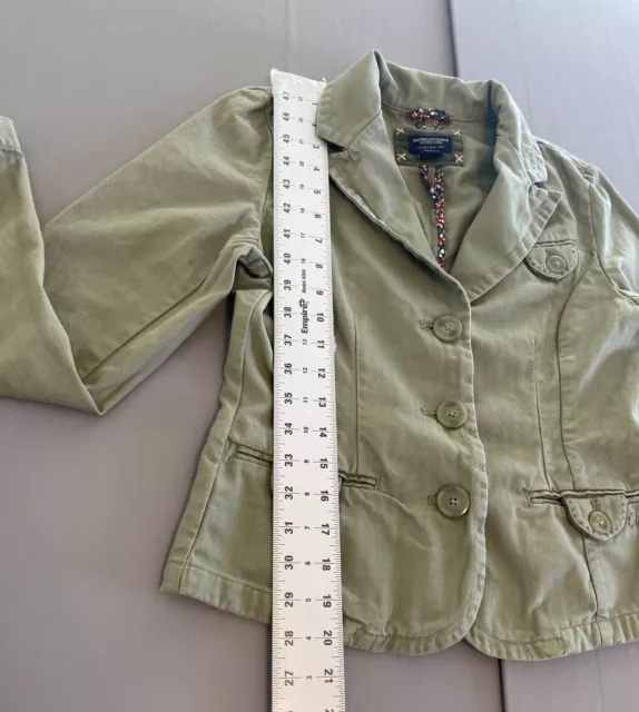 AMERICAN EAGLE OUTFITTERS Jacket Women's Small Short Military Style ...