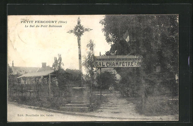 CPA Petit-Fercourt, le Bal du Petit Robinson 1924