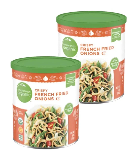 Simple Truth Organic Crispy French Fried Onions, 6 Oz (Pack of 2)