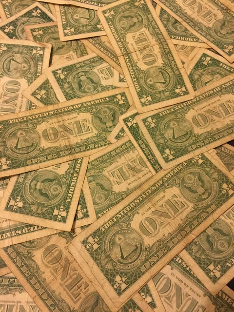 ✯One Dollar Note ✯ $1 Silver Certificate ✯ Bill Blue US Currency✯ 2
