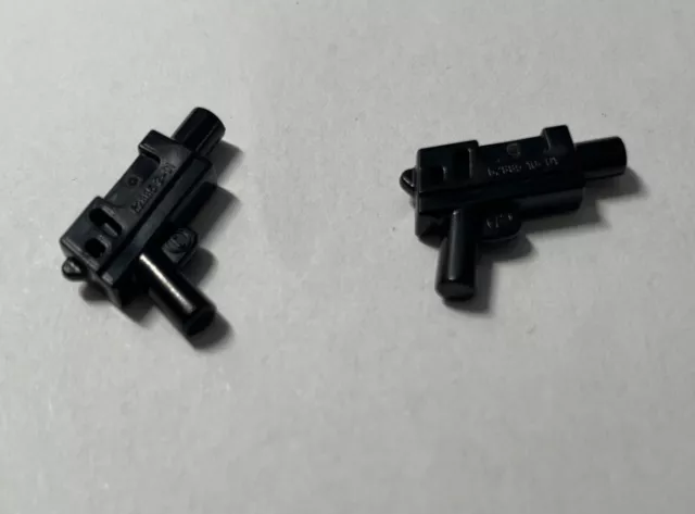 2x LEGO 62885 Minifigure Weapon Gun Pistol Automatic Medium Barrel Neu