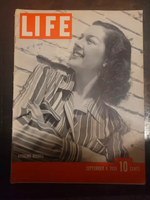 Life Magazine September 4 1939 Rosalind Russell