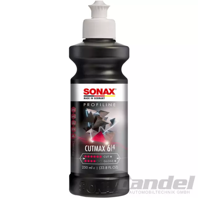 1x 250 ml SONAX PROFILINE CUTMAX SCHLEIFPOLITUR LACKFINISH LACKPOLITUR 6/4