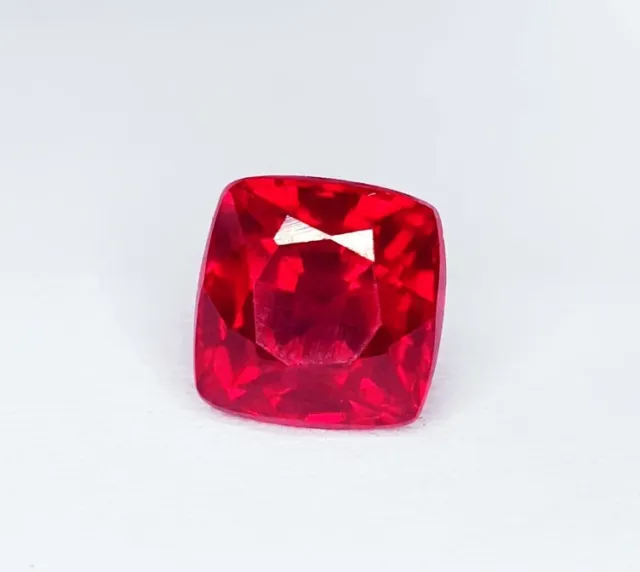 Natural Red Ruby 3.72 Ct Untreated Loose Certified Gemstone Cushion Cut Ruby Gem