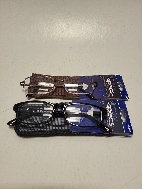 Lote de 2 gafas de lectura Simply Specs + 1,50 MS0921 Cartman NEGRO/MY0921 Hal BRN