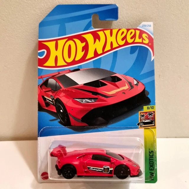 Hot Wheels Treasure Hunt Lamborghini Huracán Super Trofeo - HW Exotics Serie 8/10 - Coche Coleccionable Rojo 2021