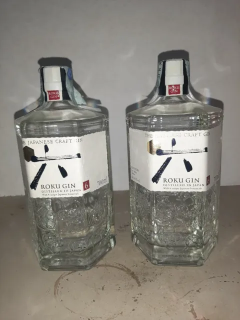 2 Bottiglie ROKU GIN SUNTORY JAPAN 43% CL 70