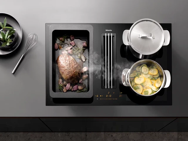 Miele kmda 7774 fl induction hob with integrated extractor deals