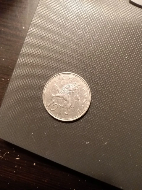 1969 Queen Elizabeth 10 New Pence Coin Old Rare British Coins Money Moneda Ten