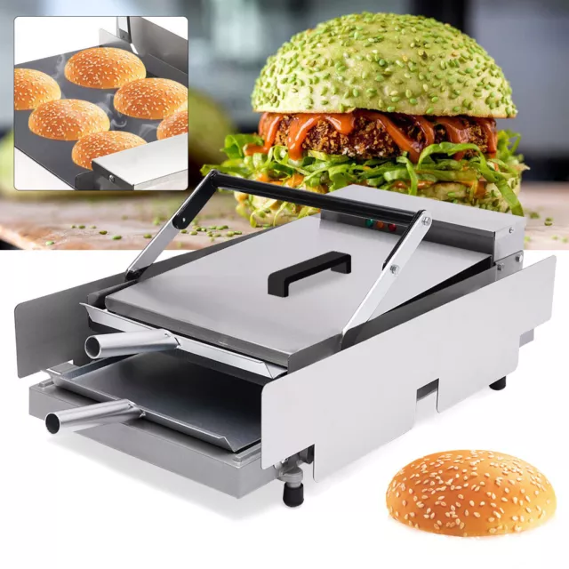 2000W Grill Bun / Hamburger Toaster Double Hamburger Machine Robust Brand Neu