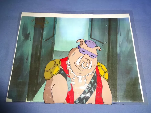 Teenage Mutant Ninja Turtles Bebop Cartoon Cel 1987-1991 Original Mirage Studios