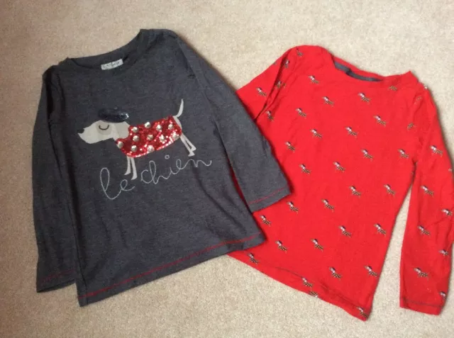 Next Girls Dogs  Long Sleeve Tops bundle size 4 years VGC!