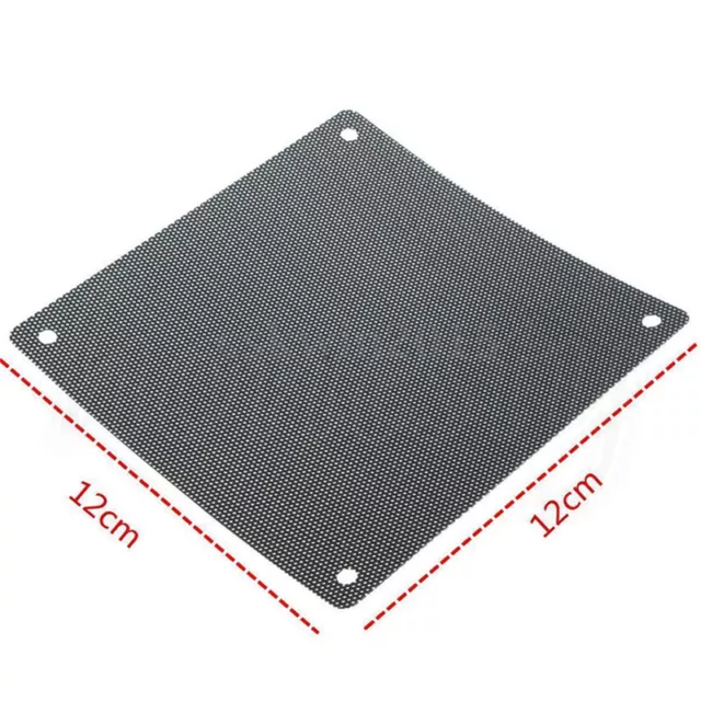 5PCS PVC Fan Dust Filter PC Dustproof Case Cuttable Computer 120mm Mesh Black XK 2