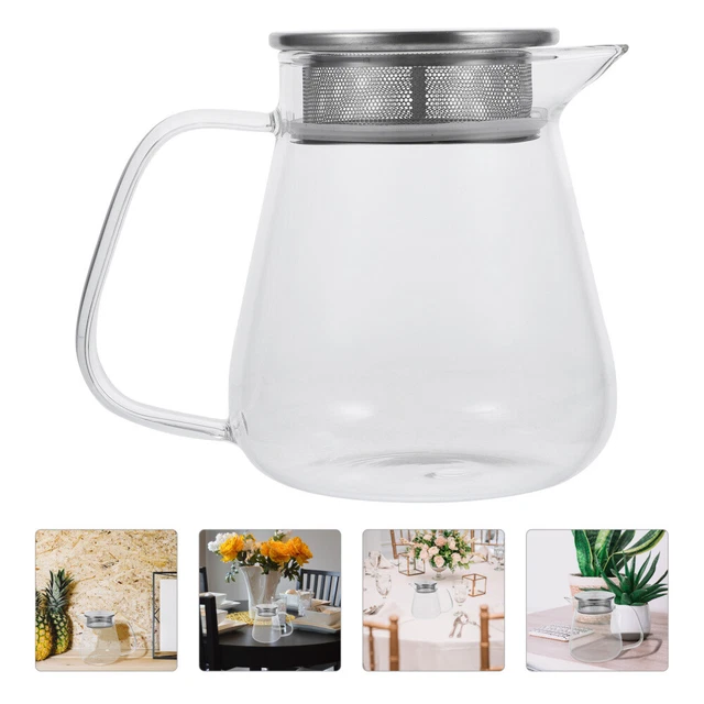 Tetera de vidrio con floración olla de té suelta olla de té pequeña recipiente para tetera