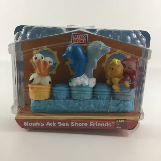 Mega Bloks Noah's Ark Sea Shore Friends Aquatic Figures First Builders New 2005