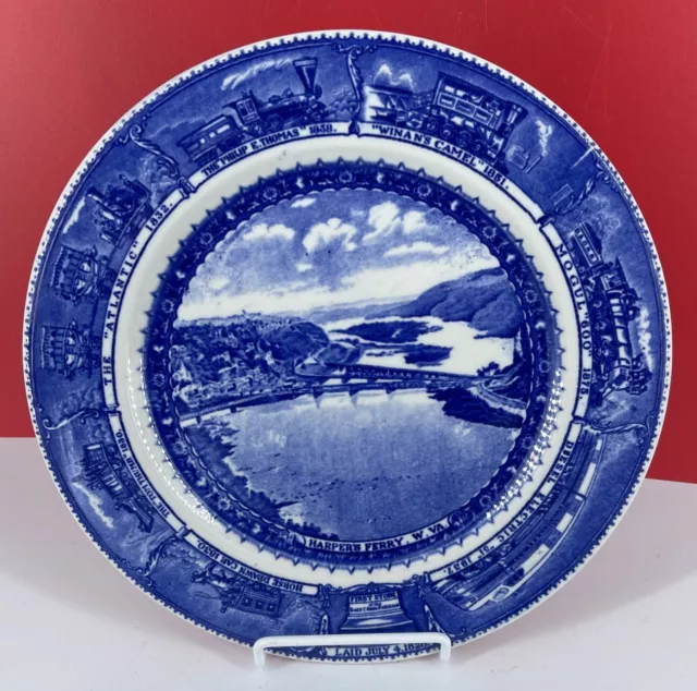 Baltimore & Ohio Railroad Scammells Lamberton Centenary 10" Dinner China Plate