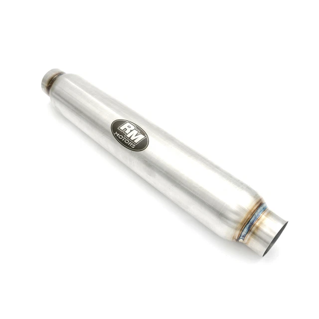 Sports straight through silencer RM04 400 mm 50 mm