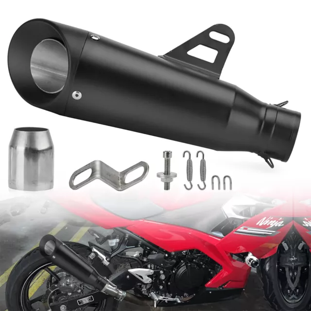 Slip On 38-51mm Motorcycle Exhaust Muffler Pipe For Kawasaki Ninja 250R ZX6R