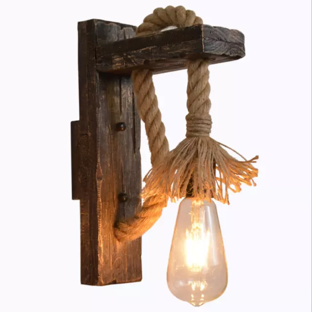 Hemp rope on sale lamp