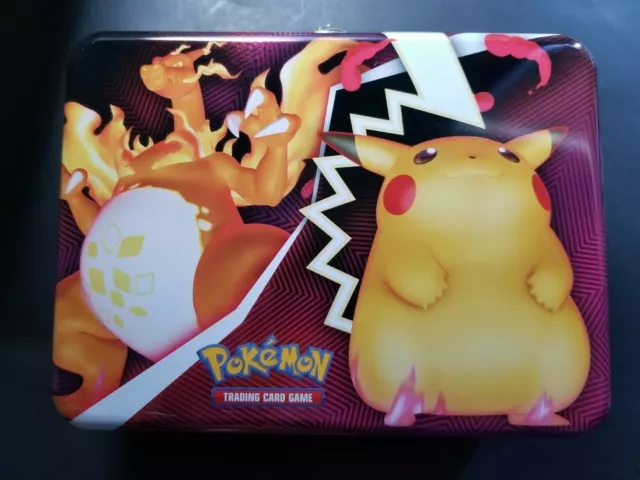 Pokemon Charizard Pikachu Collector's 2020 TIN LUNCHBOX *EMPTY*