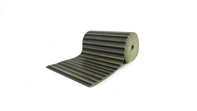 Tappeto Bamboo Passatoia Antiscivolo da Cucina Degradè Nero