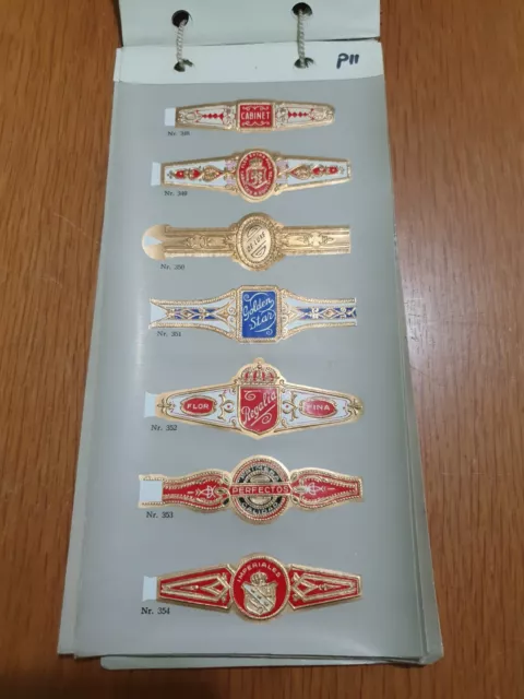 Vintage Tobacconist Cigar Rings Labels (G1)(P11)