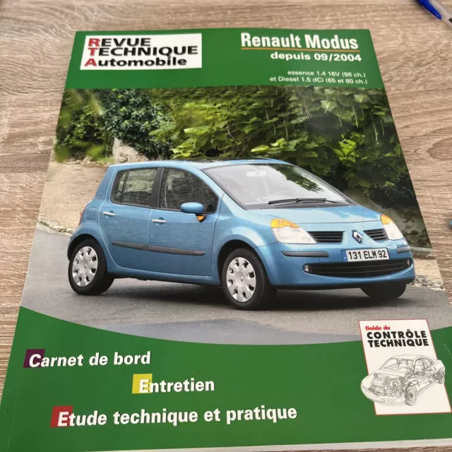 Revue Technique RENAULT MODUS 1.4 16V ESSENCE 1.5 dCi DIESEL 98 80 65 CH