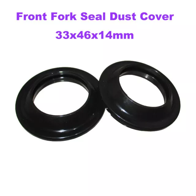 Front Fork Seal Dust Cover 33 x 46 x 14mm For Pit Dirt Bike Parts