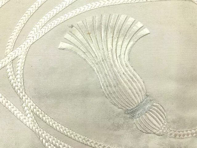 6510539: Japanese Kimono / Antique Nagoya Obi / Embroidery / Kumihimo Cord