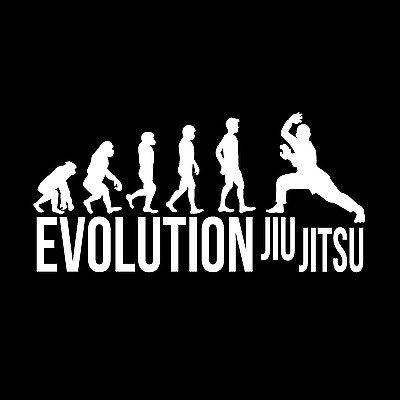 Spedizione GRATUITA _ Evoluzione il JIU-JITSU T-Shirt Arti Marziali * * * MMA Bjj Judo * * * * OTTIMO REGALO