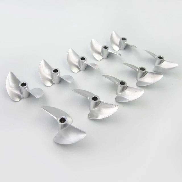 Aluminum Propellers 38mm 40mm 45mm 50mm Prop f 3/16" 4.76mm Shaft RC Racing Boat