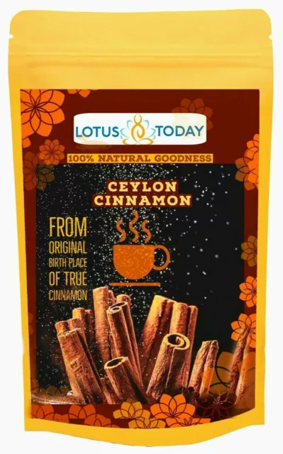 Lotustoday Cinnamon Tea Chai Tea Made of Delicious Ceylon (True) Cinnamon Bagged