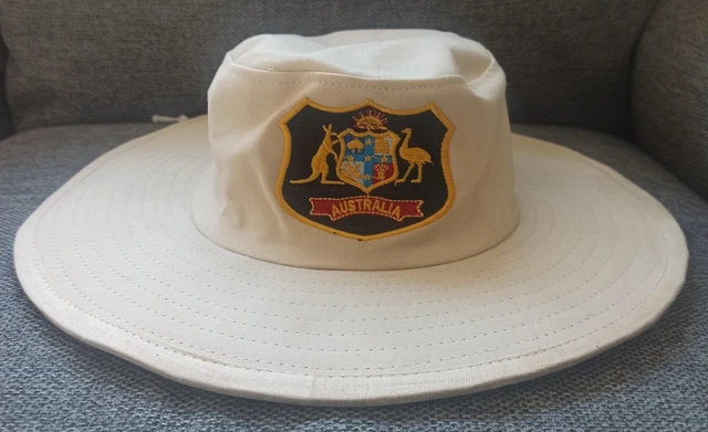 WHITE RETRO STYLE Australian Floppy Broad Brim Cricket Cap Hat
